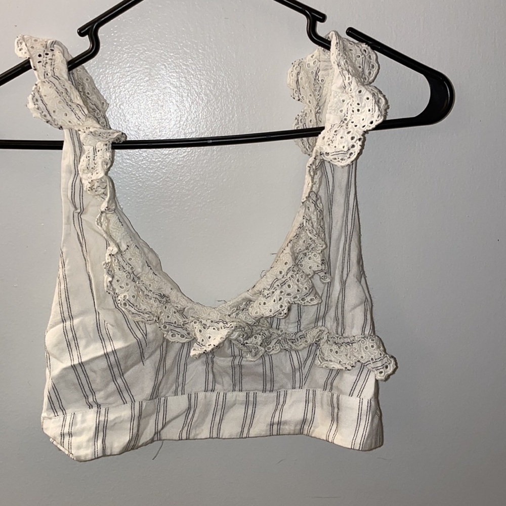 white crop top